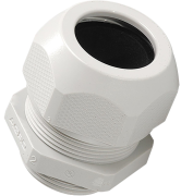 Läbiviik Syntec, PG7, ø2.5..6.5mm| 1osaline tihend, mutrivõti 15mm, keermepikkus 8mm, -30..100°C, PA6, TPE, HF, komp. O-ring, CE/UL/VDE, IP68, helehall