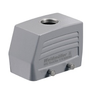 Hood HDC 64D TOBU 1M32G, size 8, cable entry from top, side-locking clamp on lower side, M32, IP65