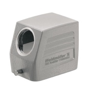 Hood HDC 16B TSLU 1M25G, size 6, cable entry from side, end-locking clamp, lower side, -40..125°C, diecast alumiinium, M25, IP65