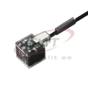Valve Plug SAIL-VSA-DS-1.5U, pressure switch, 3L, PE, 4A 24VDC, -40..90°C, HF, L1.5M PUR cable, IP67, black
