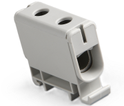 Hargnemisklemm Al/Cu UK35/1A, 1P (2holes) 2.5-35mm² 120/135A 1000VAC/ 1500VDC, Hex4 3Nm 2.5..16mm²/ 6Nm 25..35mm², TS35, hall