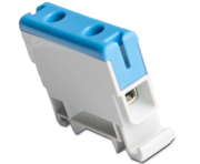 Hargnemisklemm Al/Cu UK16/1N, 1P (2holes) 1.5-16mm² 75/82A 1000VAC/ 1500VDC, Hex4 1.5Nm 1.5mm²/ 3.5Nm 2.5..6mm²/ 7Nm 10..16mm², TS35, sinine