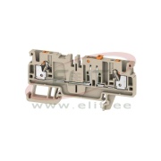 Test-riviklemm ADT 2.5 2C, 1-tier, 2.5mm² 20A 500V, test socket, pivoting, push-in, beige