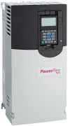 Sagedusmuundur PowerFlex755, 37kW 72A 3x 400VAC, embedded Ethernet/IP, AC input w. DC terminals, CM jumper, DB transistor, frame 4