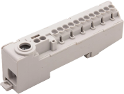 L-terminal A14-S, 12x1.5/2.5mm² plug-in, 2x2.5/4mm² plug-in, 1x16/25mm² screw| 3Nm, 80A 690V, touch-proof, TS35, hall