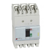 Kompaktkaitselüliti DPX³ 160, 63A 3x 415VAC 16kA, short-circuit protection 0.8..1In, overload protection 10In, incl. screws/ cage clamps Al/Cu 70/95mm², panel mount