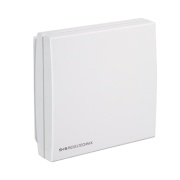 Room Temperature Sensor ThermasGard® RTM1-Modbus-BD1, on-wall, temp., relative humidity, dew point, humidity sensor w. integrated temperature sensor, 0..50°C, 24VAC/15..36VDC, IP30, calibratable