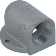 Flanged Elbow 90°, 3x PG16, zinc diecasting, NBR, -40..100°C, IP65, hammerhall enamel