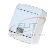 PP Liht-veksellüliti märktulega Light Nortic, 10A 250VAC, vedruklemm, IP44, valge