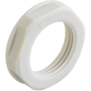 Vastumutter Synthetic, M25x1.5, mutrivõti 33mm, keermepikkus 6.7mm, -30..100°C, PA6, HF, helehall