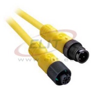 Sensor/Actuator Cable 889D, M12 4pin socket » M12 4pin plug, 4A 250V, -20..105°C, PUR, L20m, IP68, Allen-Bradley, yellow
