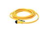 Sensor/Actuator Cable 889D, M12 90° 8pin socket » M12 8pin plug, 1.5A 300VAC/36VDC, 20..105°C, L5m PVC cable, IP67, Nema6P, Allen-Bradley, yellow
