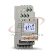 Voolurelee 900CPR-3-1, 1Ø-2W/ 3Ø-3/4W, 3digits LCD backlight, over/under current, range (CT) 1/5A..999A, 1CO 5A 250VAC, trip delay 0..99.9s, cv 230VAC, TS35