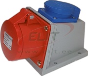 PP jõupesa Combo, 3P+N+E 16A 415VAC ^2P+E Schuko 16A 250VAC, kompl. läbiviik M25x1.5, IP44, MaxPro