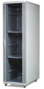 Seadmekapp 19in, 42U 600Wx2065Hx600D, toughened glass front door, removable side panels, cable entry on the top, bottom, incl. adj. feet, castors, max. load 800kg, flatpack, hall