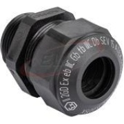 Läbiviik Ex Progress GFK, M40x1.5, ø30..33mm, keermepikkus 15mm, -20..85°C, klaasfiibriga tugevndatud polüamiid, TPE|NBR, HF, kompl. O-ring, Ex e II, CE/IECEx/DNV, IP66/68, must