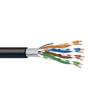 Välis-keerdpaarkaabel Cable UTP, 4x2x23AWG cat5e 100MHz, solid PE outdoor duct, 305m/box, black