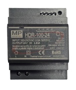 Moodultoiteplokk HDR, input 85..264VAC/120..370VDC, output 92W 3.83A 24..25.5VDC, LED, op. temp -30 to +70°C, W70mm, TS35/15/7.5, MaxPro