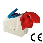 PP jõupesa Combo, 3P+N+E 16A 415VAC ^2P+E Schuko 16A 250VAC, kompl. läbiviik M25x1.5, IP44, MaxPro