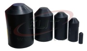Termokahanev kaablimüts HSEC 115, kuumsulav liim, 20/6mm, seinapaksus 2.8mm, L55mm, polüolefiin -55..110°C/ +120°C, UV kindel, must