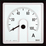 Ampermeeter MA17LN, built-in rectifier, input 20mA/300A, scale 240°, valge faceplate, moving-coil, ■72x72mm/ □68x68mm, IP52