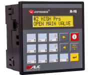 PLC^HMI ^Keyboard, 12/24VDC, 10DI, 12TO, 2 PT100/TC/analog/digital inputs, RS232/485