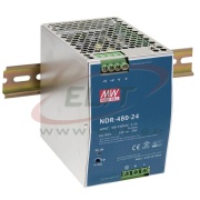 Toiteplokk NDR, input 90..264VAC/ 127..370VDC, output 480W 20A 24..28VDC, LED, W85.5mm, TS35, UL/TÜV/CE