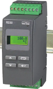 Temperatuuriregulaator RE60, input Pt100 (-50..100°C), output 1relay, 2alarm| 5A 250VAC/30VDC, LCD, cv 230VAC, TS35