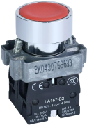 Surunupp B2, ø22.5mm, 1NC 10A 250VAC, IP40, punane