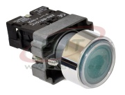 Surunupp LA167, ø22.5mm, 1NO 10A 250VAC, IP67, green