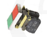 Surunupp D22, twin head| green, red, ø22.5mm, 1NO, 1NC 10A 250VAC, IP65