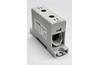 Hargnemisklemm Al/Cu TBA, 1P (2holes) 35-95mm² 220/245A 1000VAC/1500VDC, 35mm DIN-rail, panel mount, grey