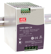 Toiteplokk TDR, input 3∅ 340..550VAC/ 480..780VDC, output 480W 20A 24..28VDC, LED, DC OK relay 1A 30VDC, W85.5mm, TS35, UL/TÜV/CE