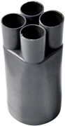 Termokahanev kaablikinnas HLB 410, 4sõrme, 40/15mm, L105mm, paks sein, kuumsulav liim, ristseotud polüolefiin -55..125°C/ +130°C, UV kindel, must
