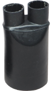 Termokahanev kaablikinnas HLB 210, 2sõrme, 30/12mm, L93mm, paks sein, kuumsulav liim, ristseotud polüolefiin -55..125°C/ +130°C, UV kindel, must