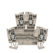 Kruvi-riviklemm WDK 2.5, 2-korrust, 2.5mm² 24A 400V, beež