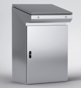 Roostevaba terasjuhtpult ZBX, 600Wx1000Hx400D, blank door, mounting plate, lever-operated double bar locking w. 3mm double-bit insert, cable entry bottom plates, seal, AISI 304L, CE/EX/TÜV/RINA/UL/EAC/RoHS, IP55 IK10, Nema12