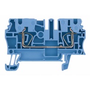 Feed-through Terminal ZDU 2.5 BL, 24A 800V, tension clamp, blue