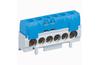 N-klemm, 1x 10..35mm² + 5x 6..25mm², 100A 400V, touch-proof, Legrand, sinine