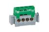 PE-klemm, 4x 1.5..16mm², 80A 400V, touch-proof, green