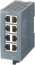 Scalance, XB008 Unmanaged Industrial Ethernet Switch, 10/100 Mbit/s, LED diagnostics, sv 24VAC/DC, 8x 10/100 Mbit/s RJ45 sockets