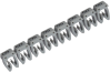 Juhtmemärgis CAB3, 1.5..2.5mm², 8, ribas 30pcs, hall