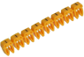 Juhtmemärgis CAB3, 0.5..1.5mm², (-), ribas 30pcs, kollane