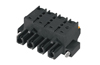 PCB Plug-in Connector BLF 7.62HP/06/180F SN BK BX, female plug, 7.62mm, 6P, 180°, 2.5mm², push-in, black