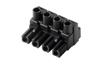 PCB Plug-In Connector BLZ 7.62HP/04/180 SN BK BX, female plug, 7.62mm, 4P, 180°, clamping yoke, 4mm², black