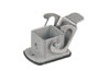 Base HDC 04A ALU, size 1, side-locking clamp on lower side, -40..125°C, IP65