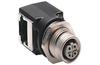 Bulkhead Adapter, M12 to RJ45, IP20 » IP67, cat.5e, right angle, 4A 32V, Rockwell Automation