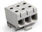 Hargnemisklemm Al/Cu UK35/3x1A, 3P (3x 2holes) 2.5-35mm² 120/135A 1000VAC/ 1500VDC, Hex4 3Nm 2.5..16mm²/ 6Nm 25..35mm², TS35, hall