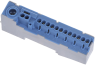 N-terminal N14-S, 12x1.5/2.5mm² plug-in, 2x2.5/4mm² plug-in, 1x16/25mm² screw| 3Nm, 80A 690V, touch-proof, TS35, 10pcs/pck, blue