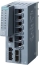 Scalance, XC206-2SFP Manageable Layer2 IE Switch, 6x 10/100 MBit/s RJ45 ports, 2x 100/1000 MBit/s SFP, 1x console port, diagn. LED, redundant power supply, -40..70°C, ProfiNet IO Device, Ethernet/IP compliance C-Plug shaft